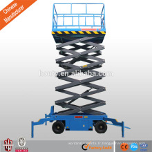 Mini ascenseur hydraulique mobile d&#39;ascenseur de ciseaux d&#39;homme de 12m pour le haut travail